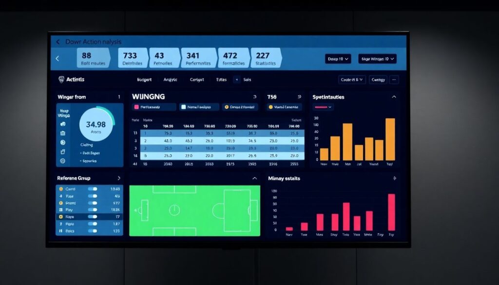 Графики и метрики для статистики вингеров - иллюстрация