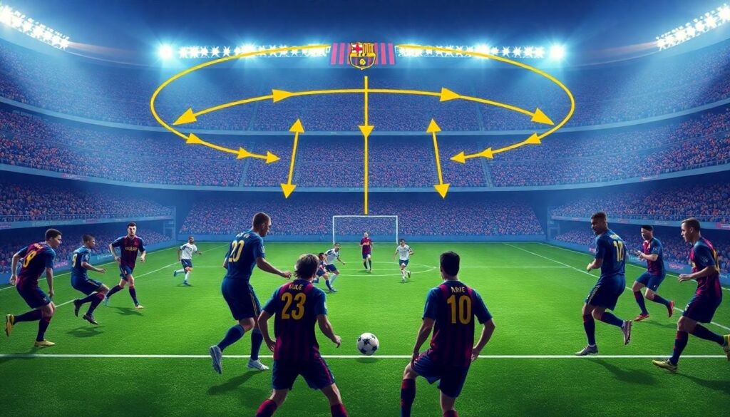 Стратегии владения мячом и быстрого перехода - иллюстрация