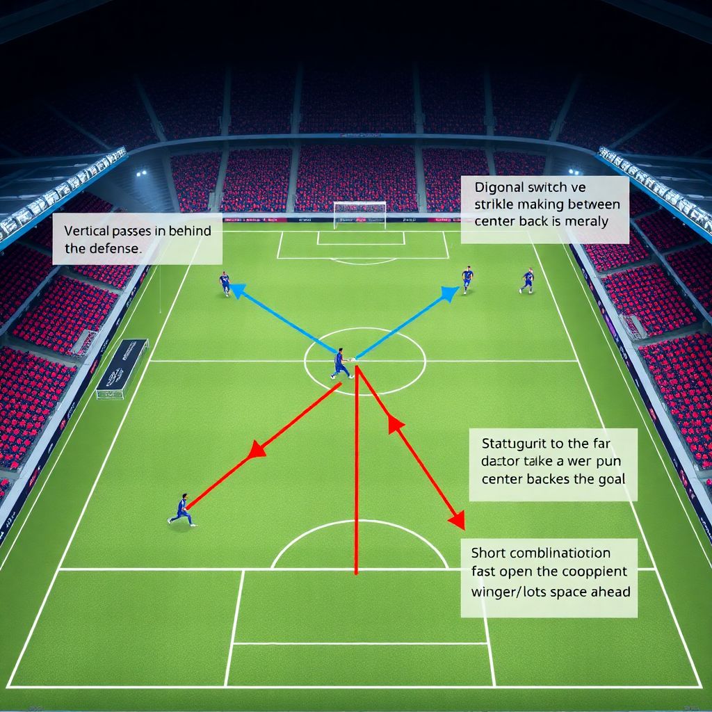 Сравнение эффективности типов передач в контратаке в современном футболе