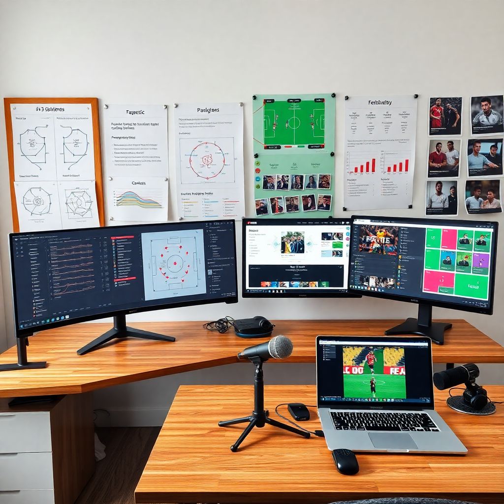 Идеи для контент-плана блога об атакующем футболе и вовлечении аудитории