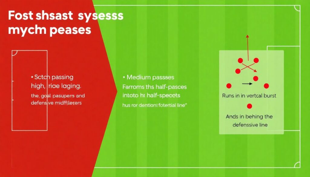Тактические варианты против высокого прессинга - иллюстрация