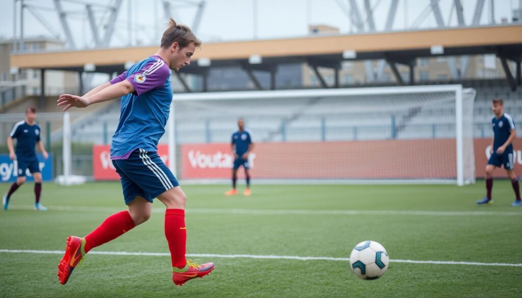 Как развивать дальний удар вингера - иллюстрация