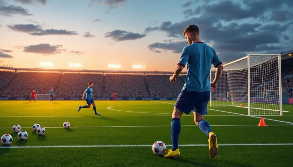 Как развивать дальний удар вингера - иллюстрация