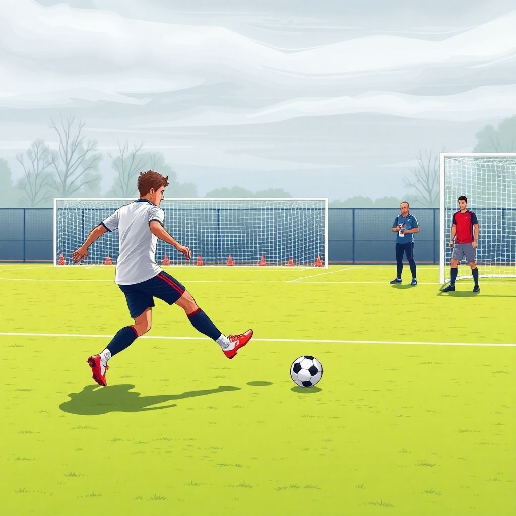 Дальний удар вингера: как развивать мощный и точный удар по воротам