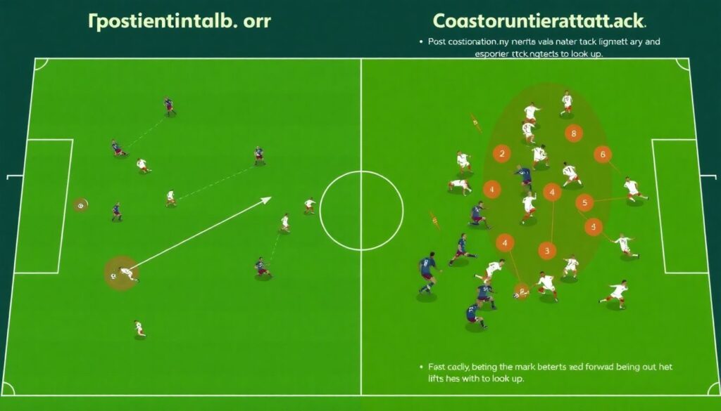 Пояснение правил офсайда в контратаке - иллюстрация