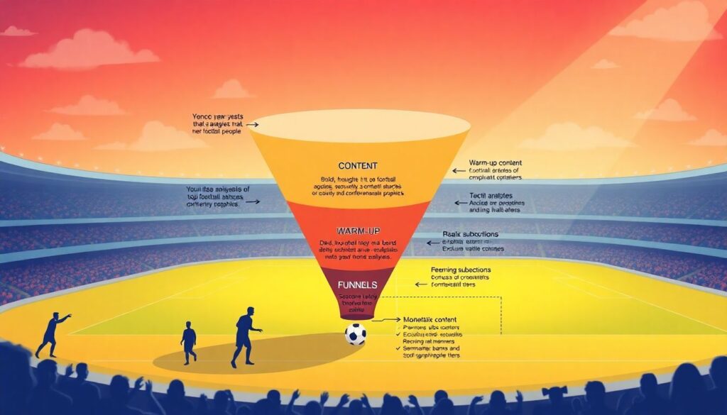 Гайды по контент-плану для блога об атакующем футболе - иллюстрация