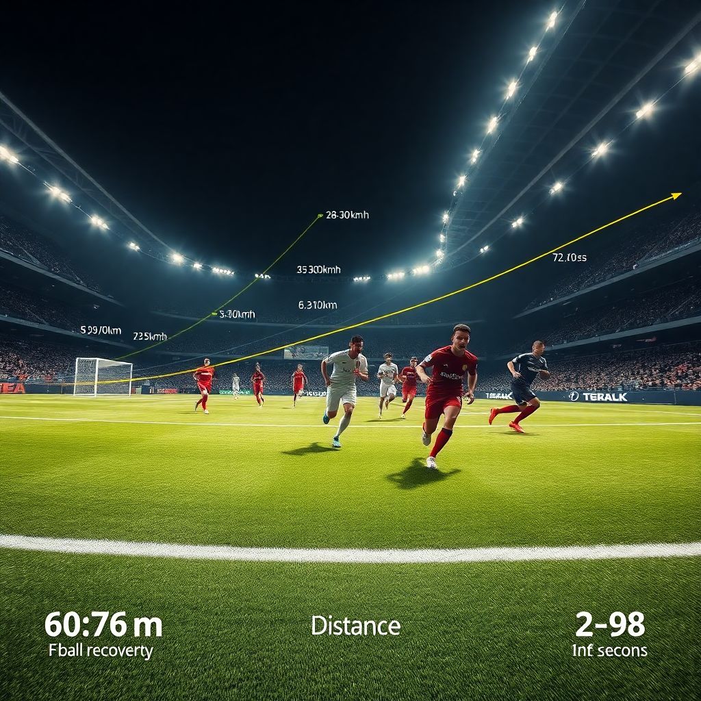 Как анализировать скорость от старта до удара в контратаке в футболе