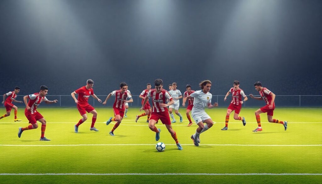 Разбор самых впечатляющих голов в быстрой атаке - иллюстрация