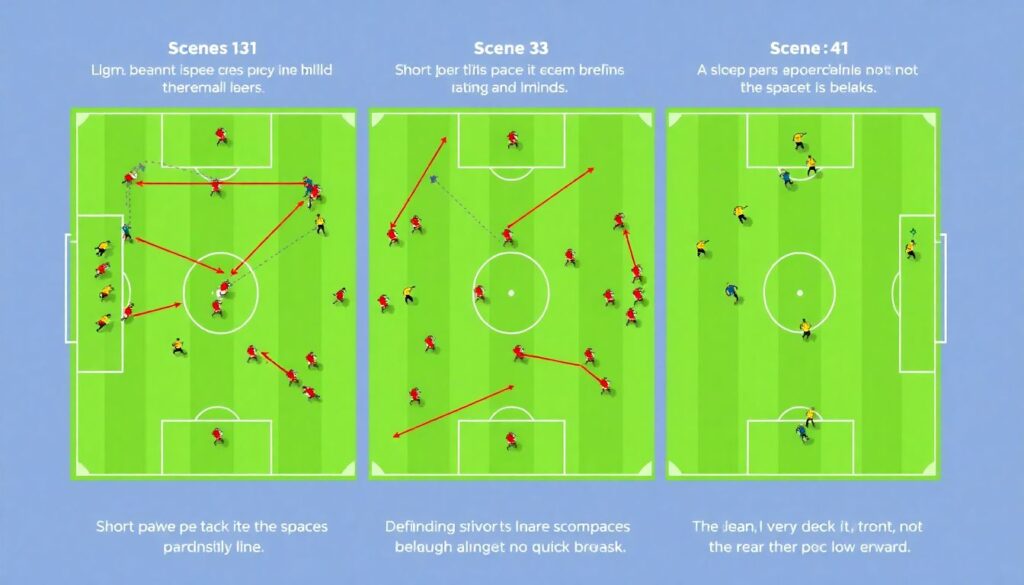 Как использовать периоды уступления мячa для контратак - иллюстрация