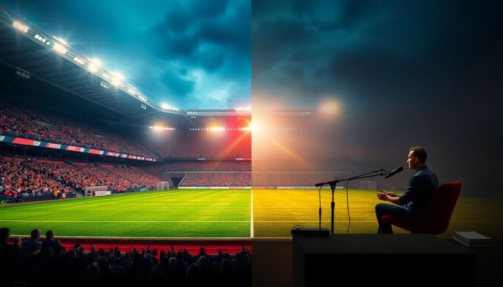 Как выбрать стиль подкаста о атакующем футболе - иллюстрация