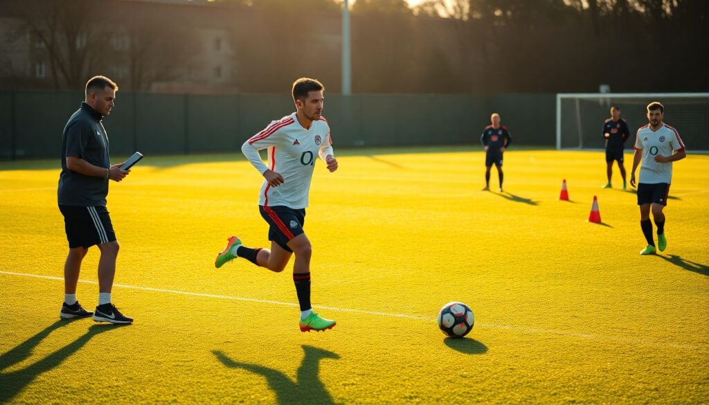 Как выглядят современные тренировки вингеров на сборах - иллюстрация