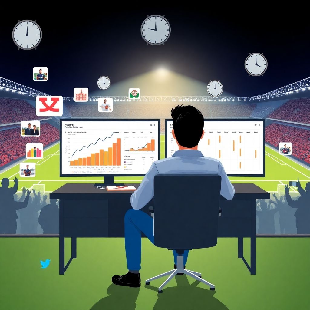 Лучшие часы публикаций для максимального охвата аудитории атакующего футбола