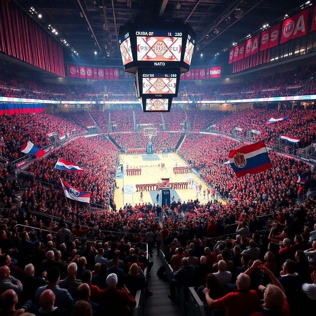 Российские флаги в Сербии: как трибуны Евролиги опровергли изоляцию России