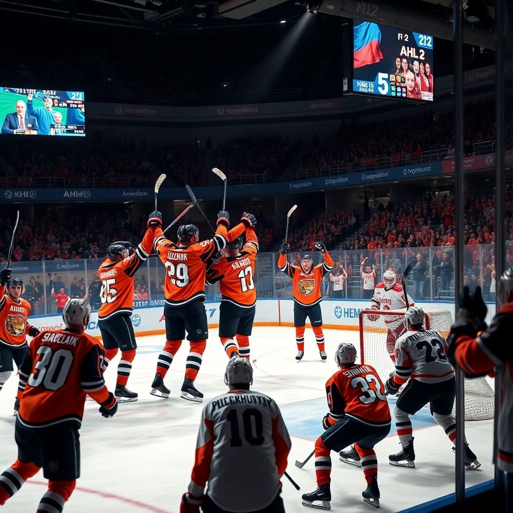 Амур разгромил Автомобилист 5:2 и прервал серию поражений в КХЛ