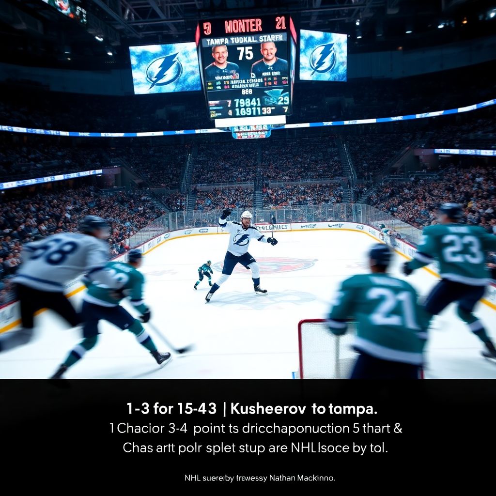 Кучеров набрал 5 очков и вернулся в гонку за Арт Росс в матче с Сан-Хосе