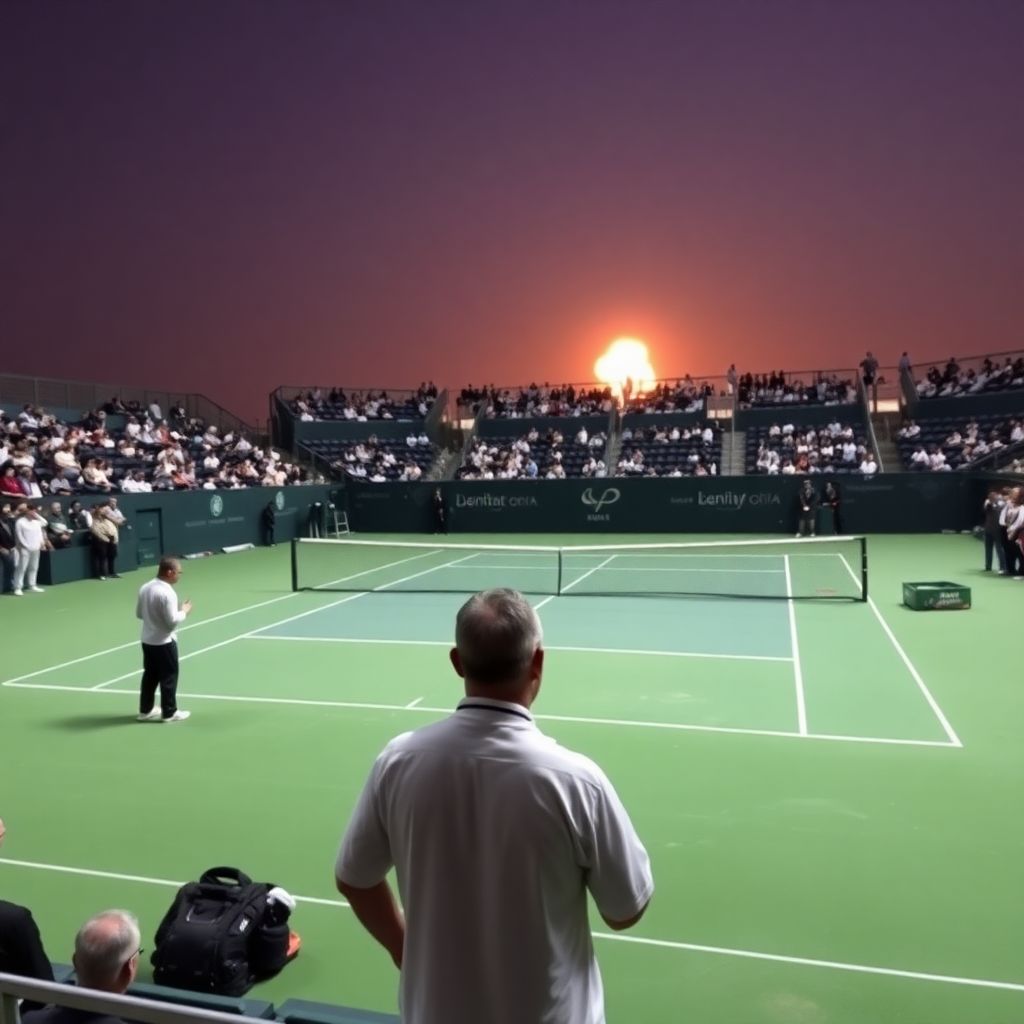 Матч белорусского теннисиста в ОАЭ остановили из‑за звуков взрывов у корта